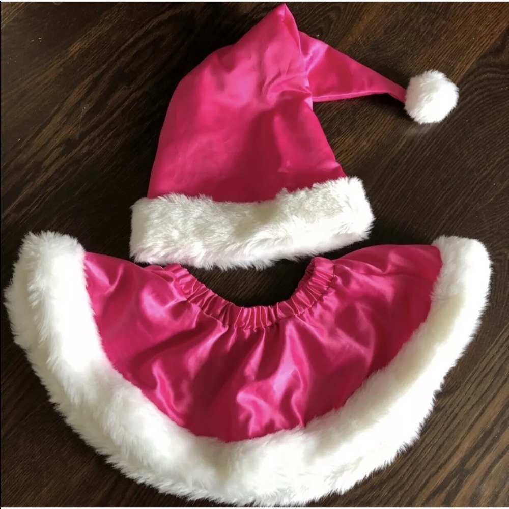 VICTORIA SECRET SEXY SANTA XMAS LINGERIE SKIRT HAT